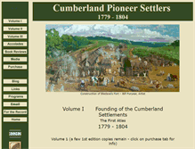 Tablet Screenshot of cumberlandpioneers.com